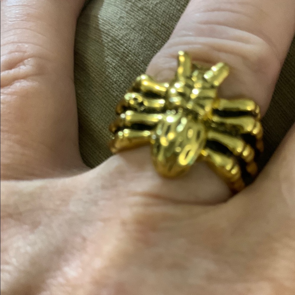Gold Spider Ring